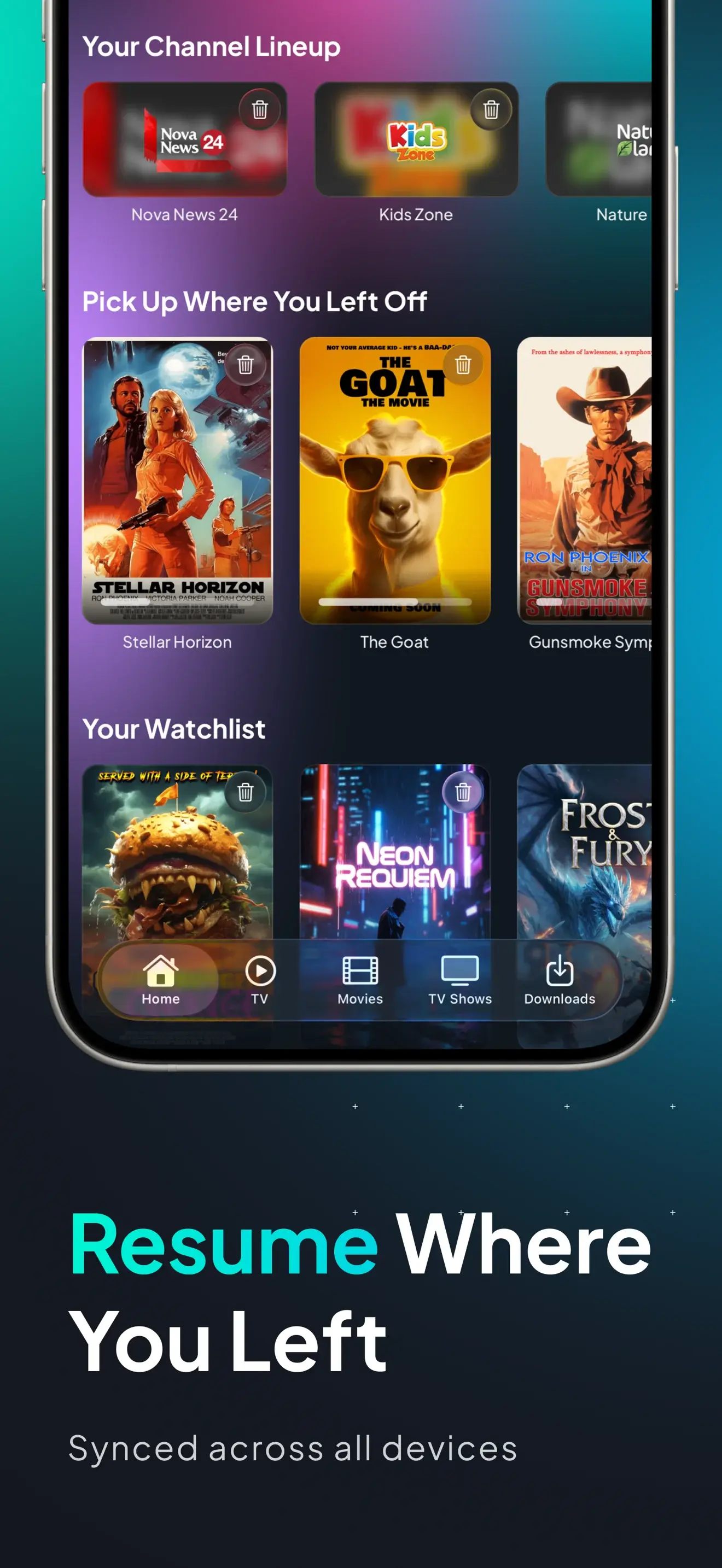Pick up where you left off with IPTV Dreamer synced across all your devices